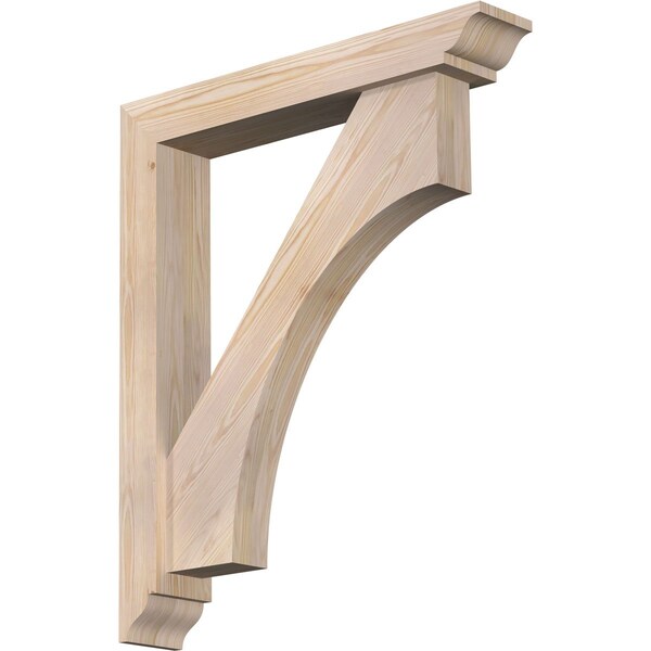 Ekena Millwork Westlake Traditional Smooth Bracket w/ Offset Brace, Douglas Fir, 5 1/2"W x 32"D x 38"H BKT0604X32X38WTL01SDF - main